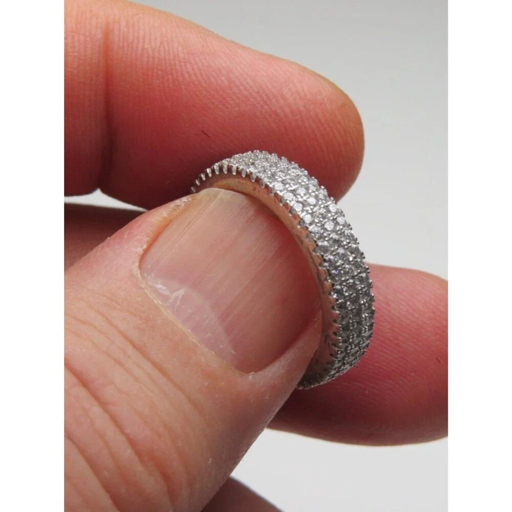 *925 Sterling Silver Diamond Band